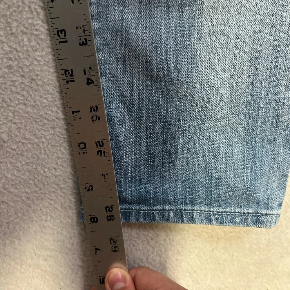 7 Seven For All Mankind Jeans Women 27 Blue Josefina Skinny Boyfriend Button Fly